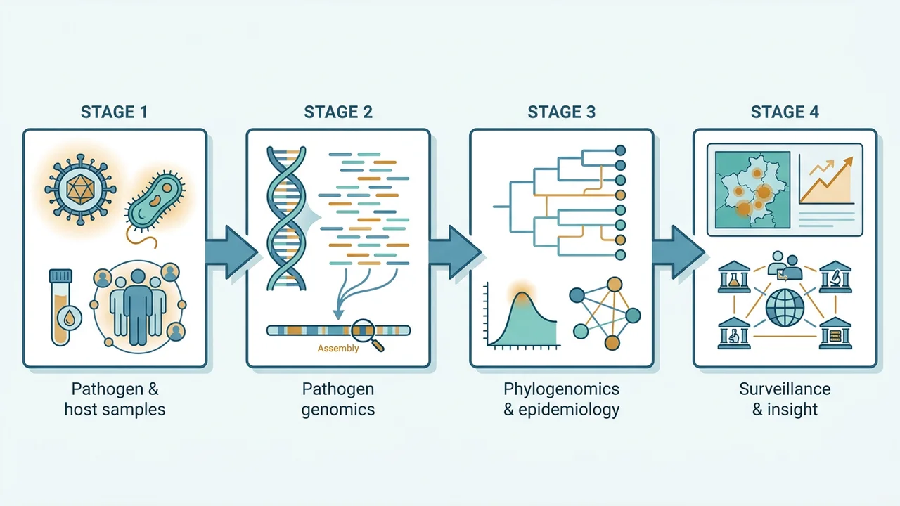 KAUST Center of Excellence for Smart Health — BCB research theme (Infectious Disease area) — research illustration