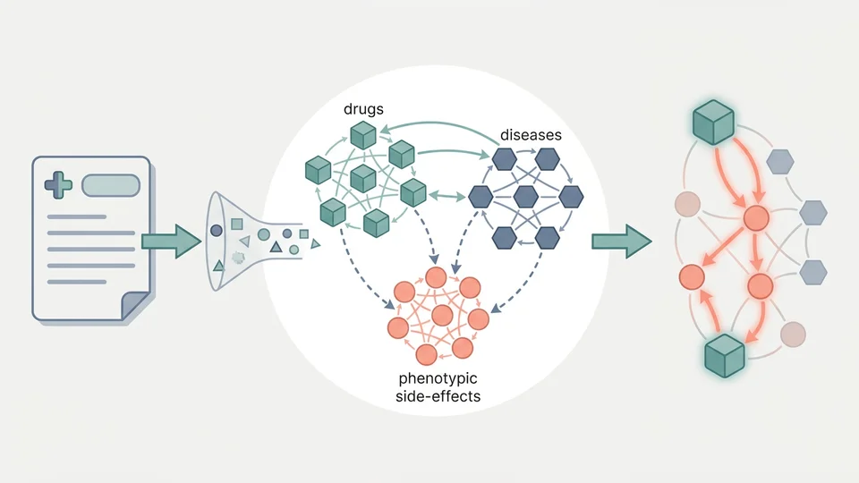Drug-safety knowledge graph linking drugs, phenotypic side-effects and diseases for repurposing
