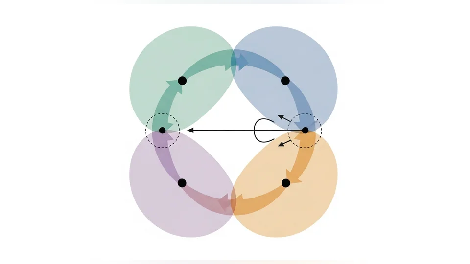 Abstract illustration of knowledge graph denoising